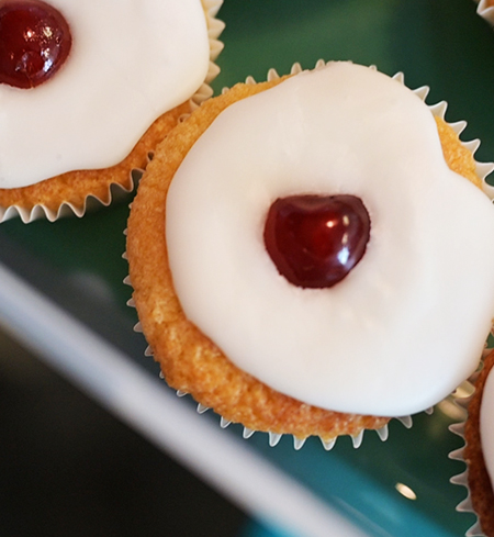 Cherry Bakewell Cakes