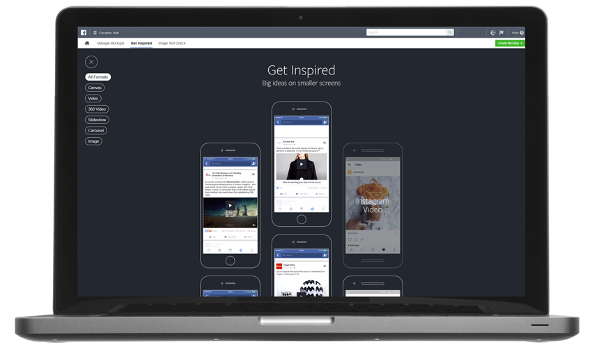 Facebook Creative Hub for Inspiration