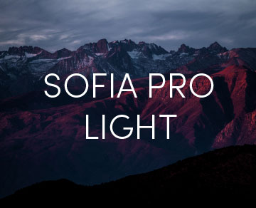 Sofia Pro Light